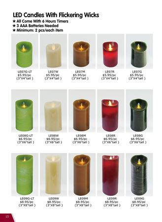 Picture for category LED Candles With Flickering Wicks