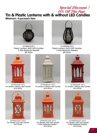 Picture for category Fall Tin Lanterns(15% off Now)